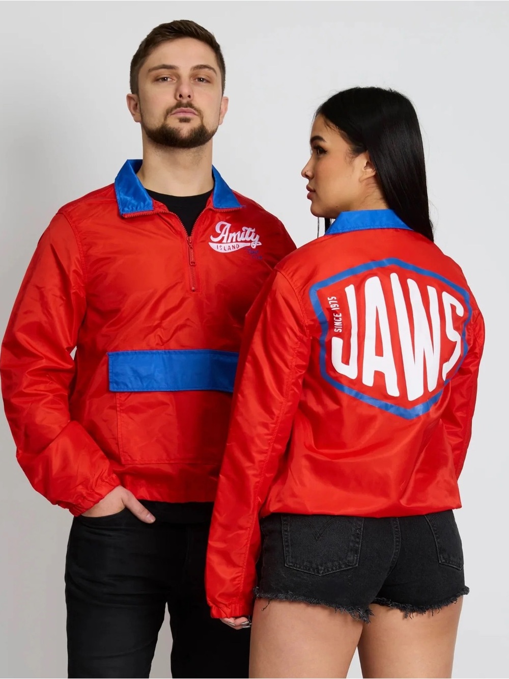 Cakeworthy JAWS 50th Anniversary Amity Island Surf Club Lifeguard Windbreaker S - Picture 12 of 12